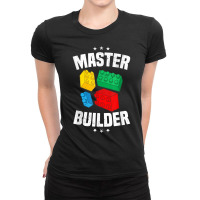 Master Builder Kids Building Blocks Brick Toy Boys Men T Shirt Ladies Fitted T-shirt | Artistshot