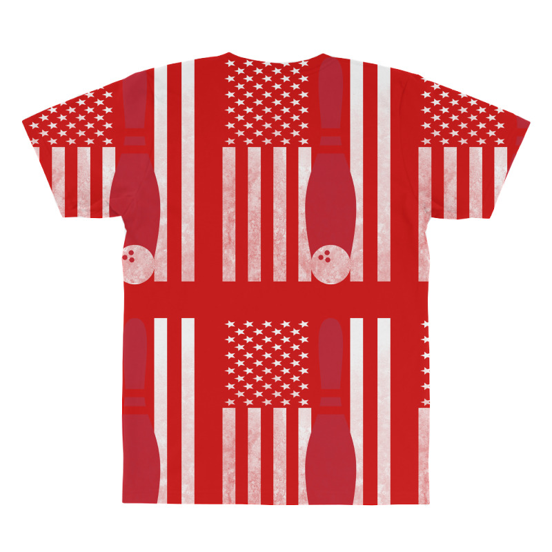 Bowling Bowler - America Usa Flag All Over Men's T-shirt | Artistshot