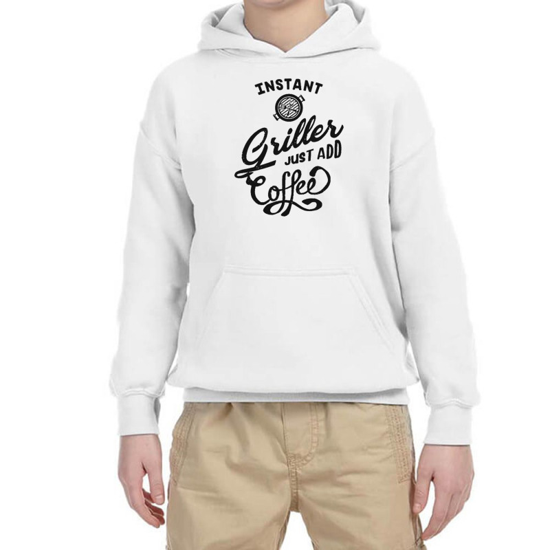 Instant Griller Coffee Youth Hoodie by saterseim | Artistshot