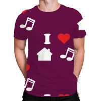 Love House Music Funny All Over Men's T-shirt | Artistshot