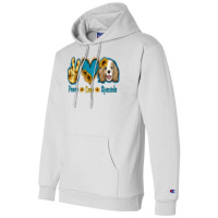 Peace Love Cocker Spaniel Champion Hoodie | Artistshot