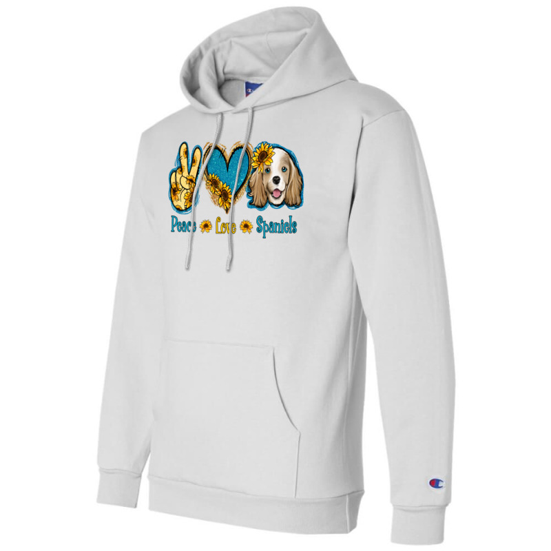 Peace Love Cocker Spaniel Champion Hoodie by Jasminsmagicworld | Artistshot