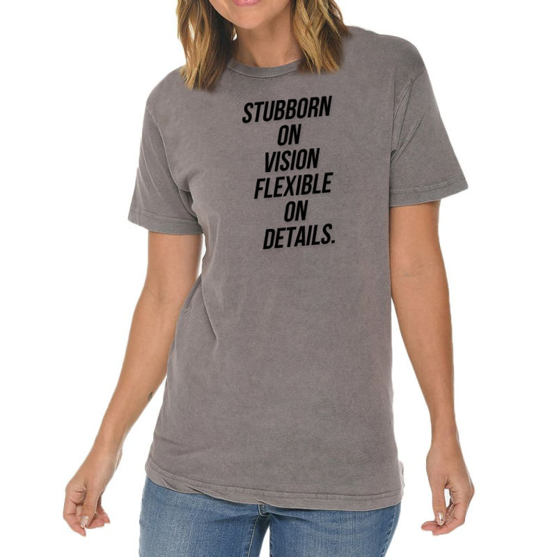 Message Stubborn On Vision Funny Incentive Sarcasm Message Vintage T-shirt | Artistshot