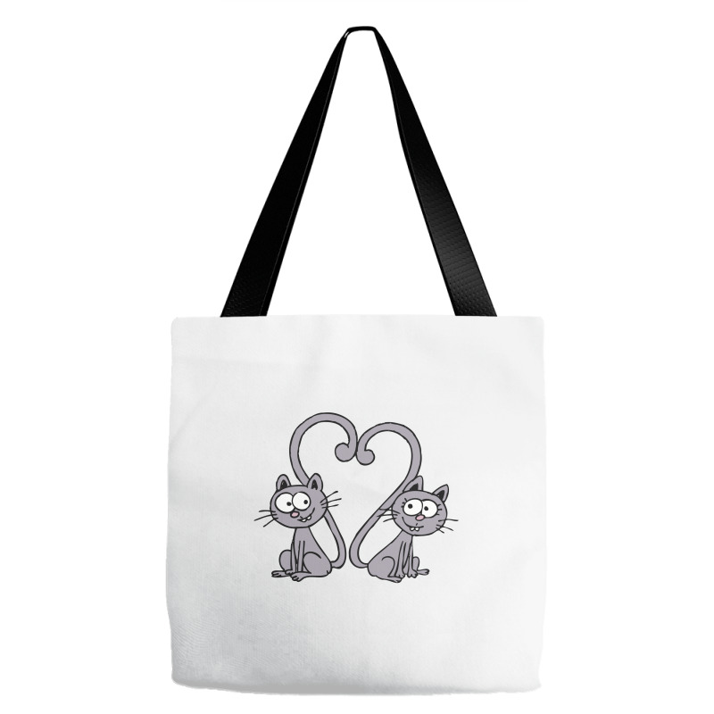 Valentine's Day Cat Tote Bags | Artistshot