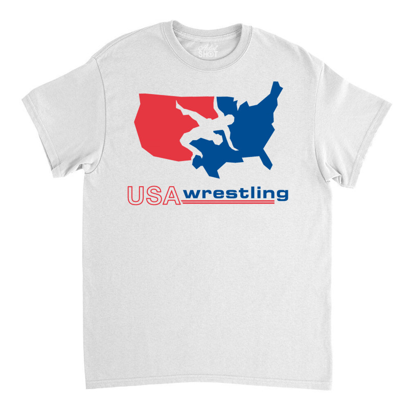 United States Wrestling Map Classic T-shirt | Artistshot