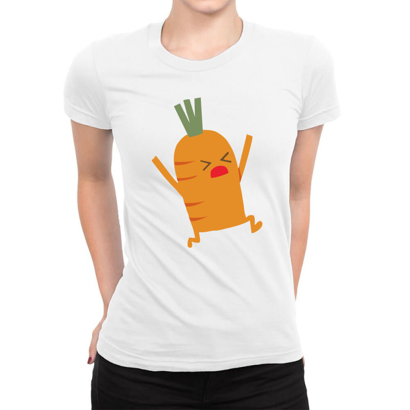 Screaming Carrot Ladies Fitted T-Shirt by garrys4b4 | Artistshot