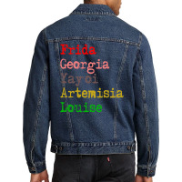 Frida Georgia Yayoi Artemisia Louise Men Denim Jacket | Artistshot