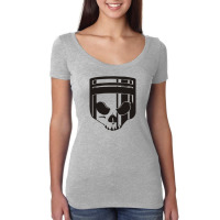 Skull Piston Women's Triblend Scoop T-shirt | Artistshot