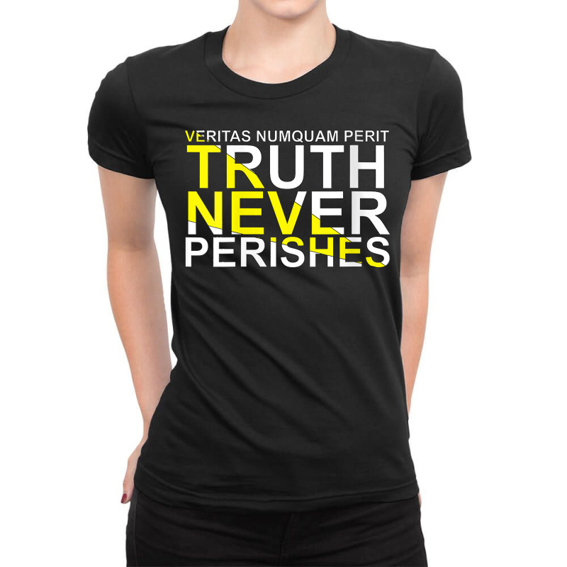 Womens Veritas Numquam Perit   Truth Never Perishes Fot Men Women V Ne Ladies Fitted T-Shirt by abdurrehmancappucci | Artistshot