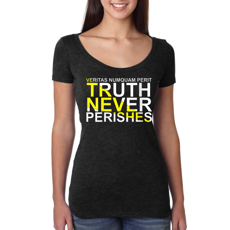 Womens Veritas Numquam Perit   Truth Never Perishes Fot Men Women V Ne Women's Triblend Scoop T-shirt by abdurrehmancappucci | Artistshot