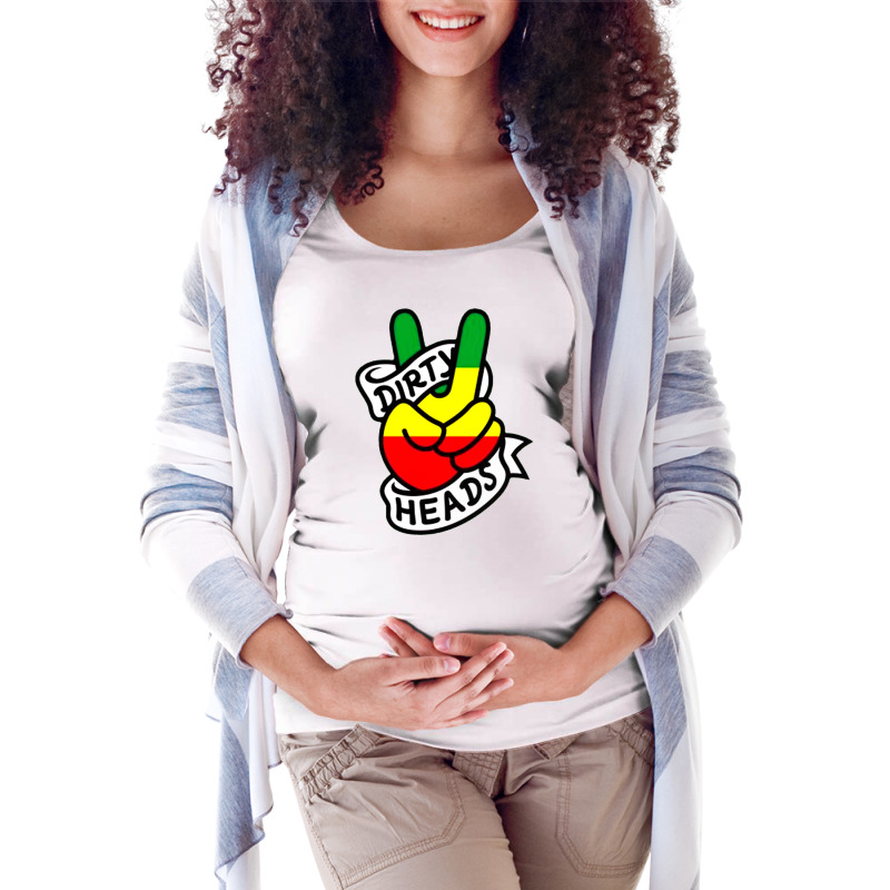 Dirty Heads Special Art Maternity Scoop Neck T-shirt by Citra Ciko | Artistshot