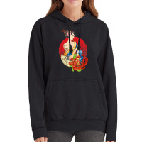 Geisha Girl Katana Sword And Tattoo Of Dragon Japanese T Shirt Vintage Hoodie | Artistshot