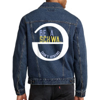 Be A Schwa Don't Stress Fun Phonics Speech Pathologist Shirt Men Denim Jacket | Artistshot