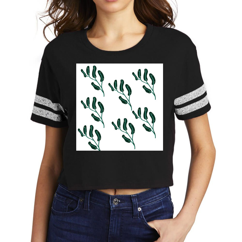 Marine Seagrass Scorecard Crop Tee by American choice | Artistshot