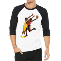 Terrence Ross Dunk On Kenneth Faried 3/4 Sleeve Shirt | Artistshot