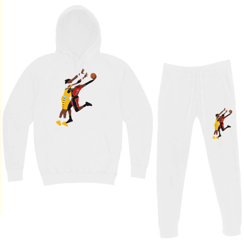 Terrence Ross Dunk On Kenneth Faried Hoodie & Jogger Set | Artistshot