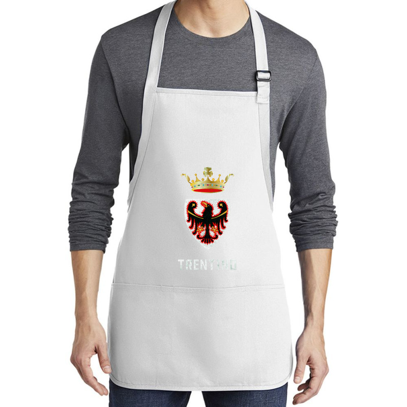 Trentino, Italy Region Flag Design Medium-length Apron | Artistshot