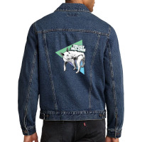 Trust No One Nihilist Dog Design Men Denim Jacket | Artistshot