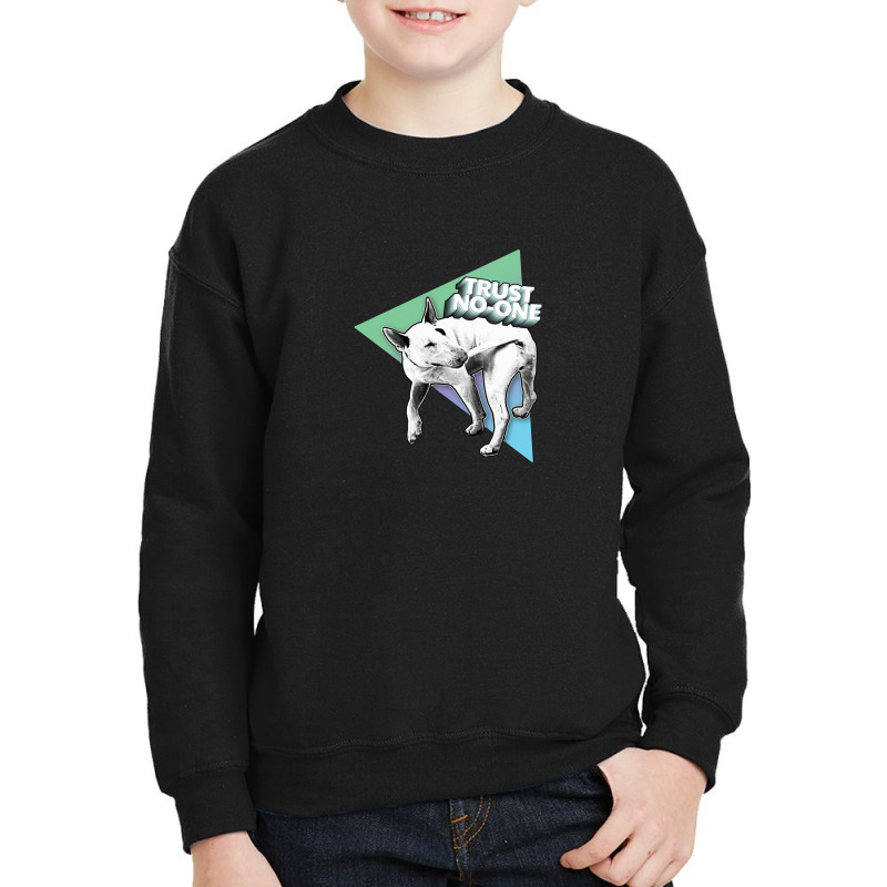 Trust No One Nihilist Dog Design Youth Sweatshirt by oragumun | Artistshot