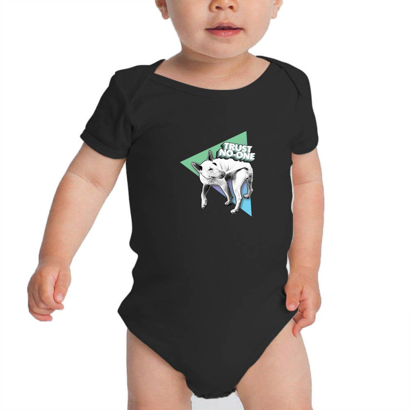 Trust No One Nihilist Dog Design Baby Bodysuit by oragumun | Artistshot