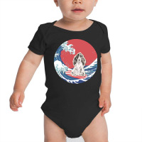 Cocker Spaniel T  Shirt Cocker Spaniel Gifts   Ocean Waves Surfing Coc Baby Bodysuit | Artistshot