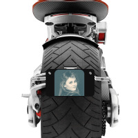 Vanessa Paradis Retro Style 80s Francophile Design Motorcycle License Plate | Artistshot