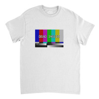 Vaporwave Dead Inside Test Card Vhs Nihilism Artwork Classic T-shirt | Artistshot