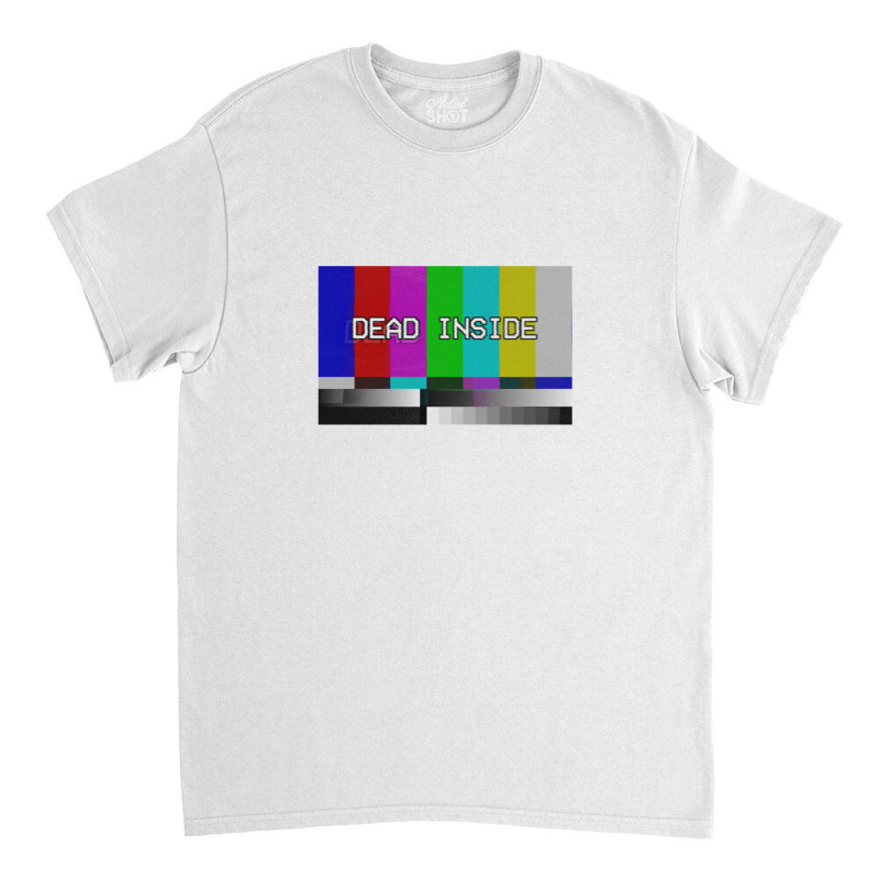 Vaporwave Dead Inside Test Card Vhs Nihilism Artwork Classic T-shirt by oragumun | Artistshot