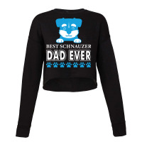 Dog Vintage Best Schnauzer Dad Ever Cropped Sweater | Artistshot