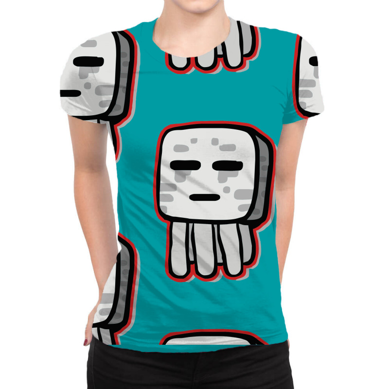 Custom Minecraft Ghast Drawing All Over 