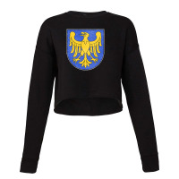 Vintage Faded Distressed Style Poland Silesian Voivodeship Flag Cropped Sweater | Artistshot