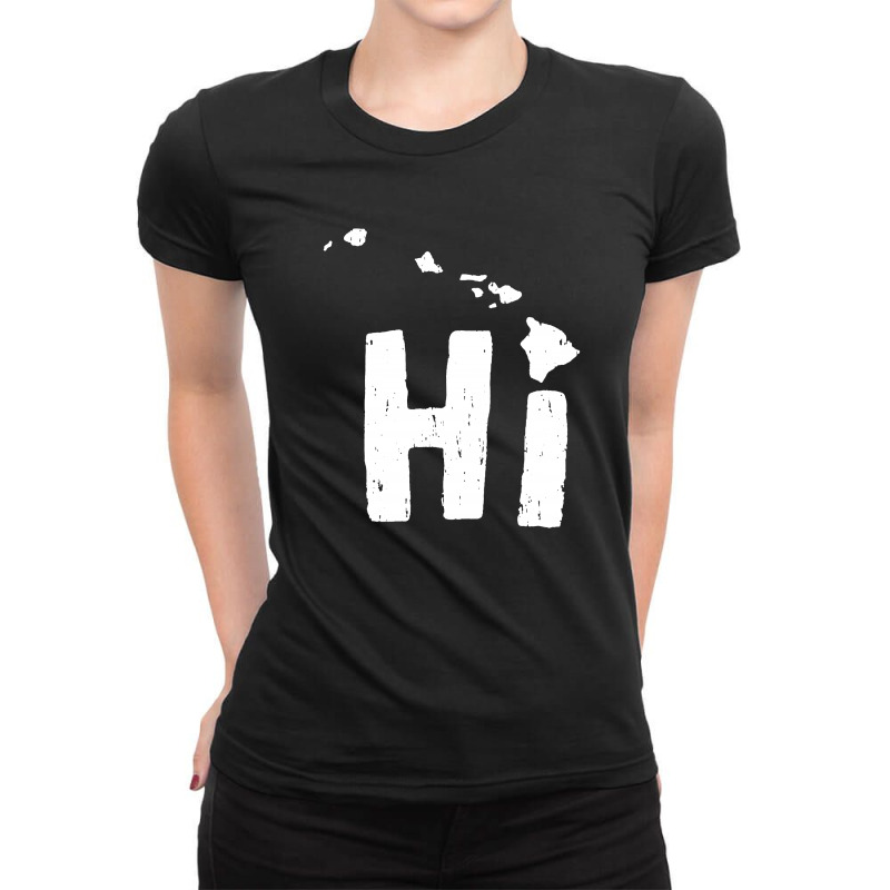 H I Ladies Fitted T-shirt | Artistshot