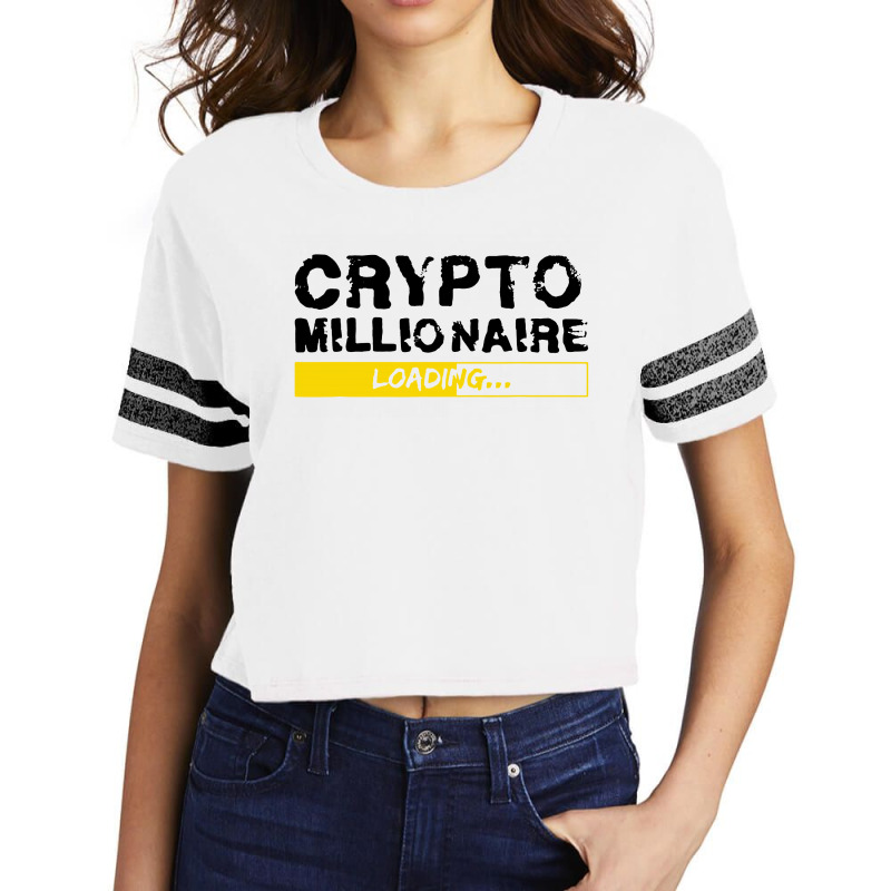 Crypto Millionaire Loading Scorecard Crop Tee by scarlettzoe | Artistshot