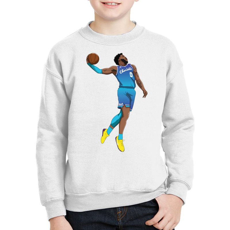 Miles Bridges Dunk Youth Sweatshirt by grahamlauren | Artistshot