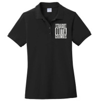 Straight Outta Columbus Ohio T Shirt Fun Cool Novelty Gift T Shirt Ladies Polo Shirt | Artistshot