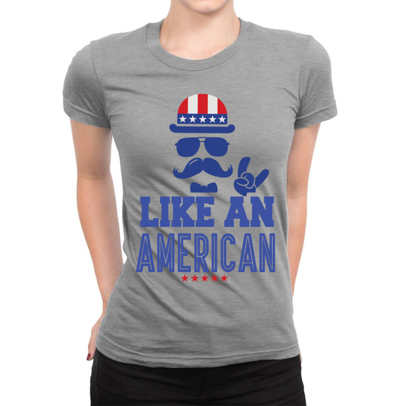 Like An American Ladies Fitted T-Shirt by SabriAcar | Artistshot