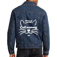 Proud Cat Mommy T Shirt Men Denim Jacket | Artistshot