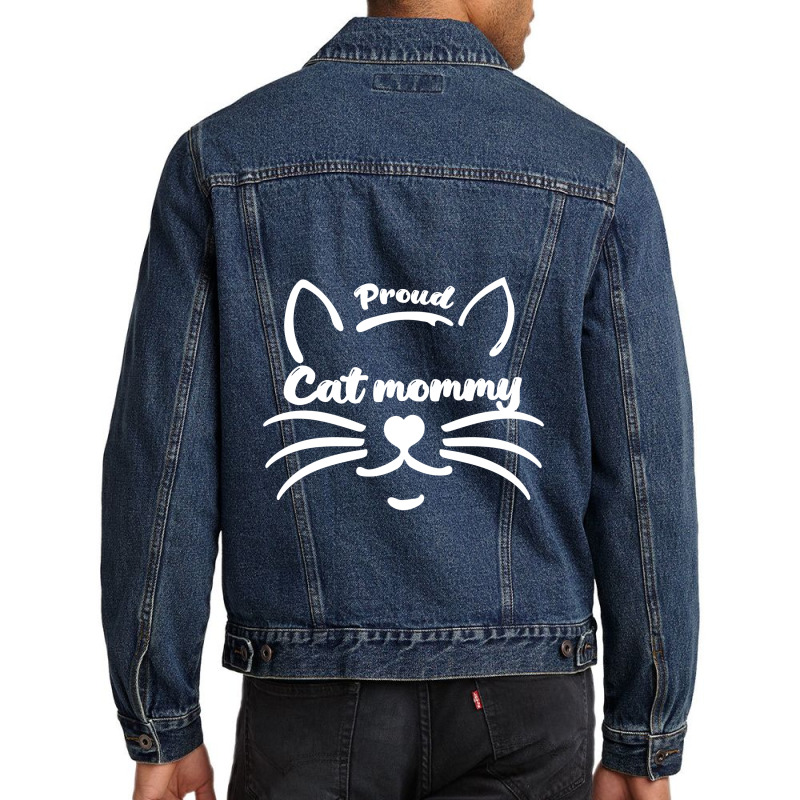 Proud Cat Mommy T Shirt Men Denim Jacket | Artistshot