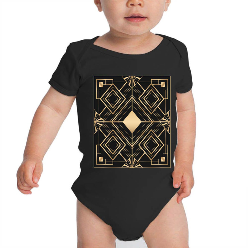 Frame With Geometric Patterns Baby Bodysuit | Artistshot