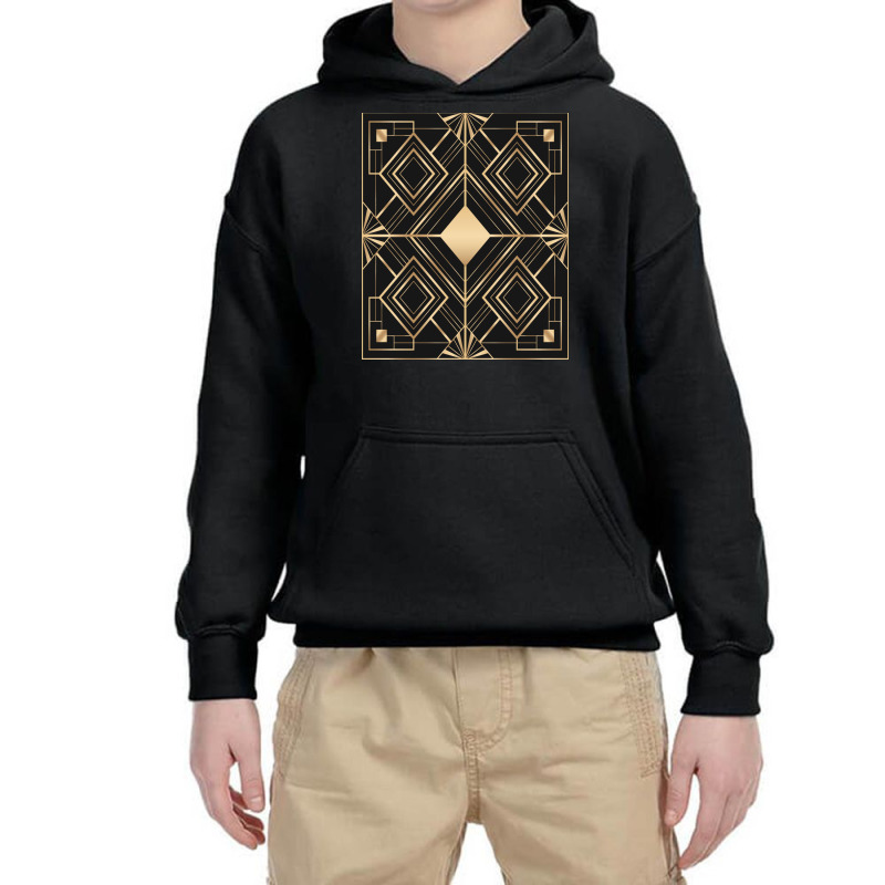 Frame With Geometric Patterns Youth Hoodie | Artistshot