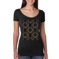 Frame With Geometric Patterns Women's Triblend Scoop T-shirt | Artistshot