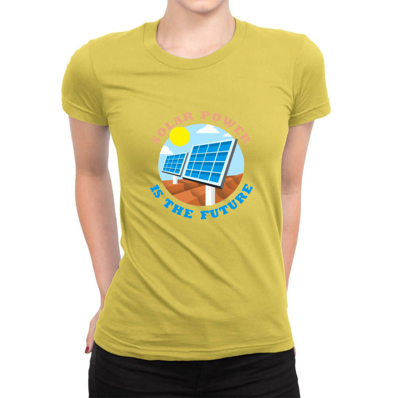 Save Energy Ladies Fitted T-Shirt by ciko prasetyawan | Artistshot