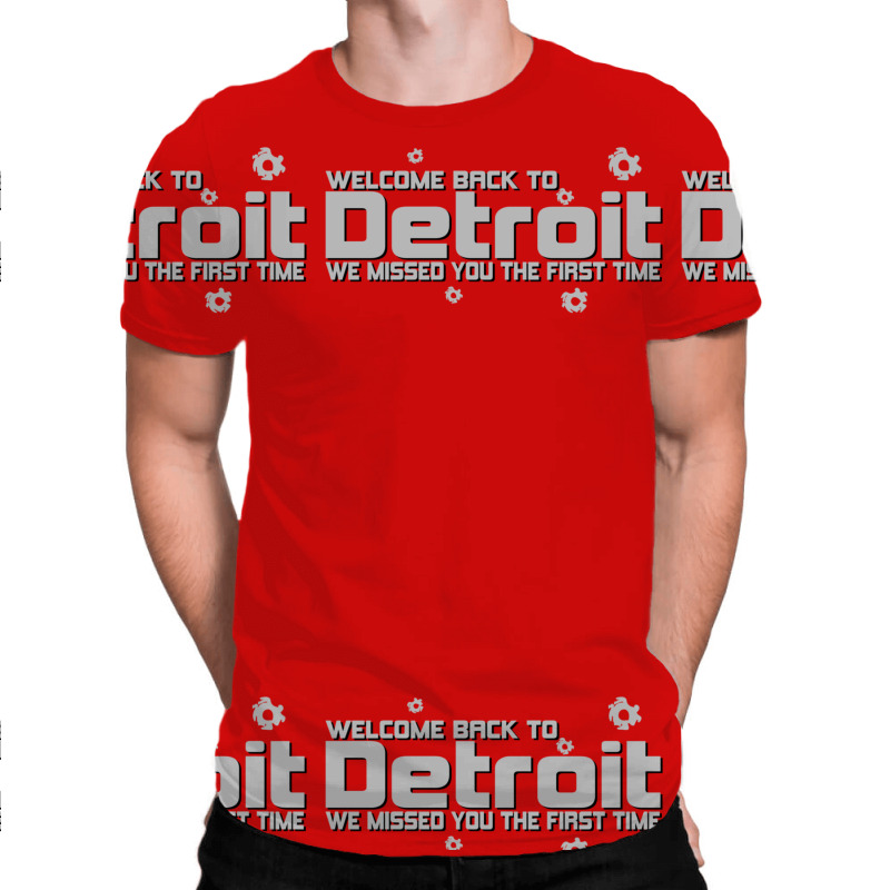 Welcome Back to Detroit We Missed You Tshirt Gun T-shirt Tee 