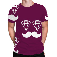 Dope Chef Diamond Moustache Hipster Swag Illest All Over Men's T-shirt | Artistshot