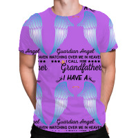 My Grandfather Is My Guardian Angel All Over Men's T-shirt | Artistshot