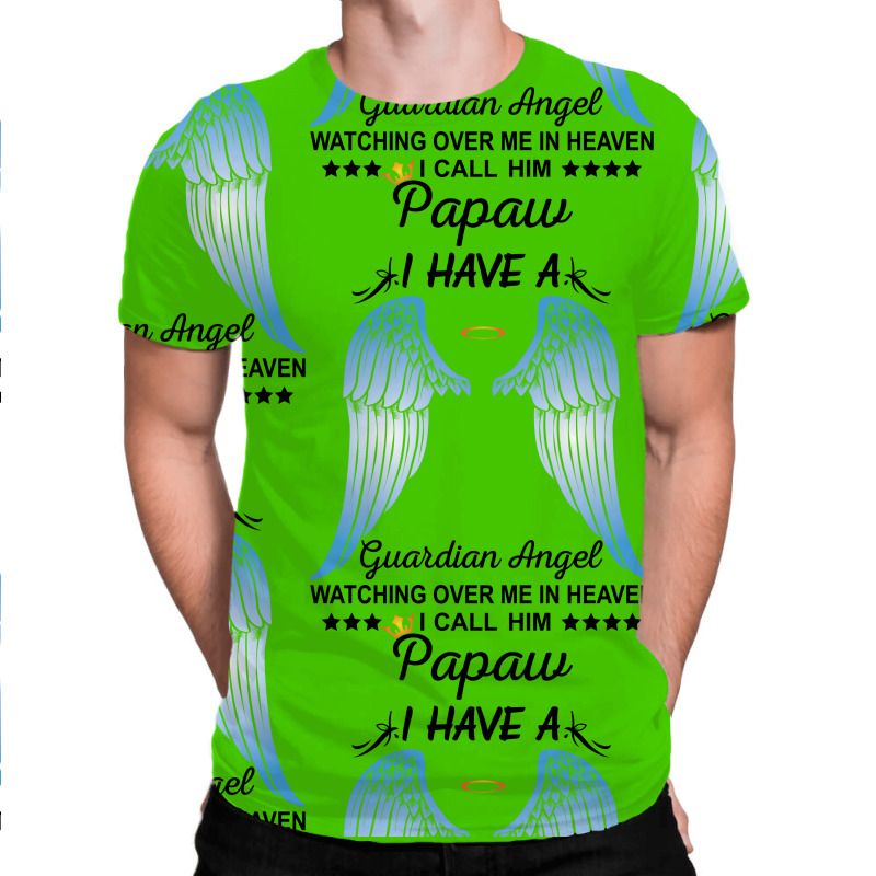 My Papaw Is My Guardian Angel All Over Men's T-shirt | Artistshot