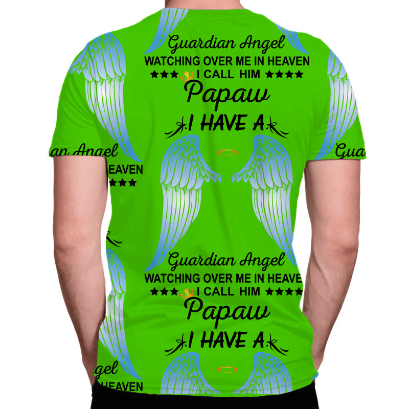 My Papaw Is My Guardian Angel All Over Men's T-shirt | Artistshot