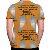 My Uncle Is My Guardian Angel All Over Men's T-shirt | Artistshot
