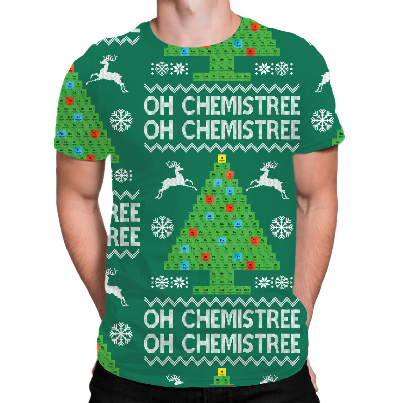 Chemist Element Oh Chemistree Christmas Sweater All Over Men's T-shirt | Artistshot