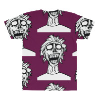 Crazy Zombie All Over Men's T-shirt | Artistshot